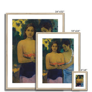 Two Tahitian Women Framed & Mounted Print