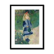 A Girl with a Watering Can Framed & Mounted Print