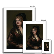 Portrait of Doña Isabel de Porcel Framed & Mounted Print