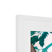 Cat with Tomato Plant Framed & Mounted Print