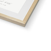 Rosa × damascena, Rosebush (Rosa damascena) from Les Roses Framed & Mounted Print