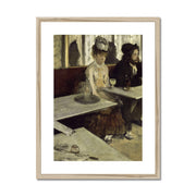 In a Café Framed & Mounted Print