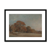 An Autumnal Landscape at East Bergholt Framed & Mounted Print