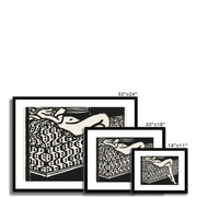 Nude Girl Lying on a Sofa Framed & Mounted Print