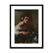Boy Bitten by a Lizard Framed & Mounted Print
