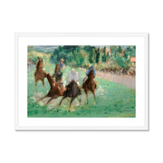 At the Races Framed & Mounted Print