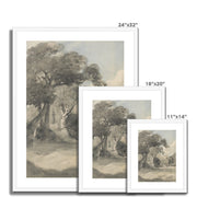 Trees in a Meadow Framed & Mounted Print