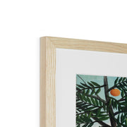 Woman Walking in an Exotic Forest (Femme se promenant dans une forêt exotique) Framed & Mounted Print