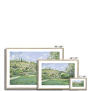 A Cowherd at Valhermeil, Auvers-sur-Oise Framed & Mounted Print