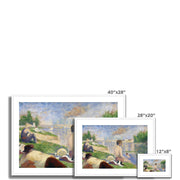 Final Study for “Bathers at Asnières” Framed & Mounted Print