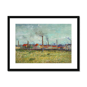 Factories at Clichy Framed & Mounted Print