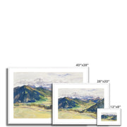 Open Valley, Dolomites Framed & Mounted Print