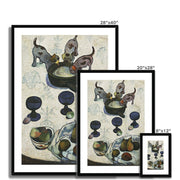 Still Life with Three Puppies Framed & Mounted Print