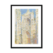 Rouen Cathedral, West Façade, Sunlight Framed & Mounted Print