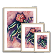 Pink Begonias Framed & Mounted Print