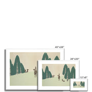 Deer from Momoyogusa–Flowers of a Hundred Generations Framed & Mounted Print