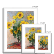 Bouquet of Sunflowers Framed & Mounted Print