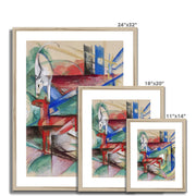 Landscape with Animals Framed & Mounted Print