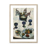 Still Life with Three Puppies Framed & Mounted Print