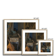 Young Woman Seated at a Virginal Framed & Mounted Print