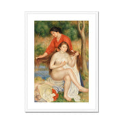 Bather and Maid Framed & Mounted Print