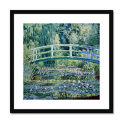 Water Lilies and Japanese Bridge Framed & Mounted Print