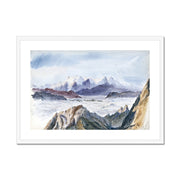 Iselle from Mount Pilatus from Splendid Mountain Watercolours Sketchbook Framed & Mounted Print