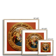 Madonna and Child with Saint John the Baptist and Angel Framed & Mounted Print