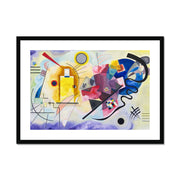 Yellow-Red-Blue abstract Framed & Mounted Print