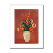 Bouquet in a Chinese Vase Framed & Mounted Print