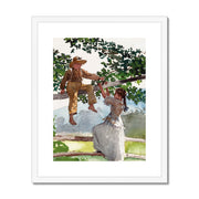 On the Fence Framed & Mounted Print