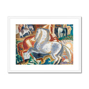 Horses in landscape Framed & Mounted Print