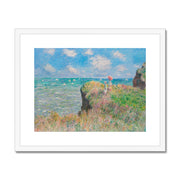 Cliff Walk at Pourville Framed & Mounted Print