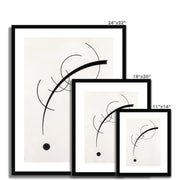 Free Curve to the Point: Accompanying Sound of Geometric Curves Framed & Mounted Print