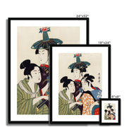 Three Young Men or Women Framed & Mounted Print