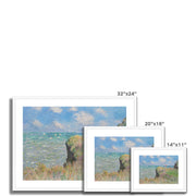 Cliff Walk at Pourville Framed & Mounted Print