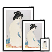 Woman After a Bath Framed & Mounted Print