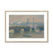 Waterloo Bridge, Gray Day Framed & Mounted Print