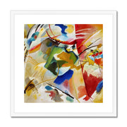 Painting with Green Center Framed & Mounted Print