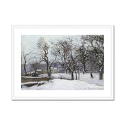 Snow at Louveciennes Framed & Mounted Print