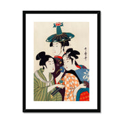 Three Young Men or Women Framed & Mounted Print