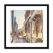 Gondola Moorings on the Grand Canal Framed & Mounted Print