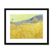 Wheatfield with a reaper Framed & Mounted Print