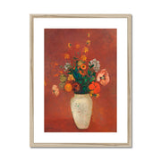 Bouquet in a Chinese Vase Framed & Mounted Print