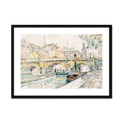 Tugboat at the Pont Neuf, Paris Framed & Mounted Print