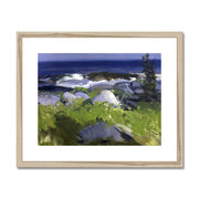 Vine Clad Shore, Monhegan Island Framed & Mounted Print