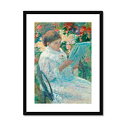 On a Balcony Framed & Mounted Print