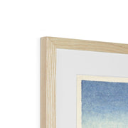 Five Seagulls Above Turbulent Sea Framed & Mounted Print