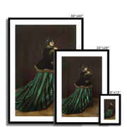 Camille (The Woman in the Green Dress) Framed & Mounted Print