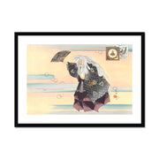 Scene from the Nog theater play Yamauba Framed & Mounted Print